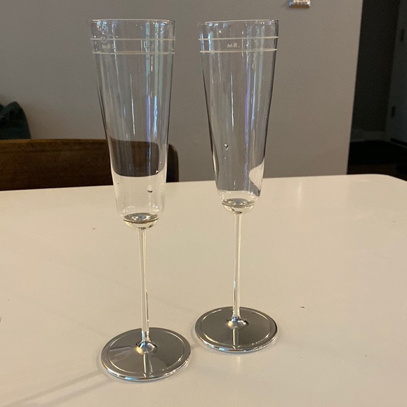 kate spade Other - Kate Spade Darling Point Mrs. 2Pc Champagne Flute